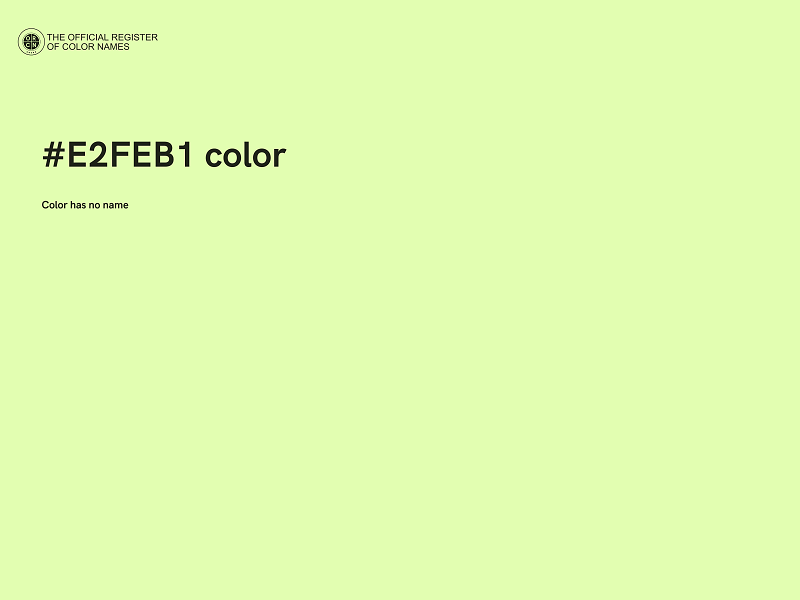 #E2FEB1 color image