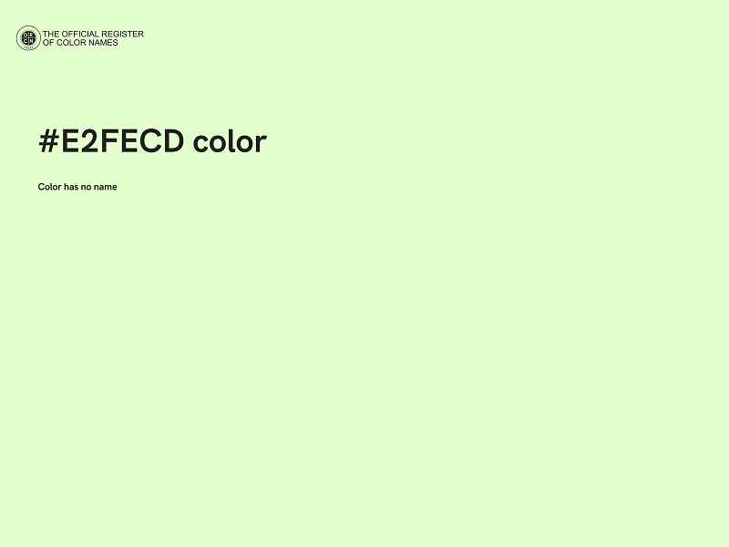 #E2FECD color image