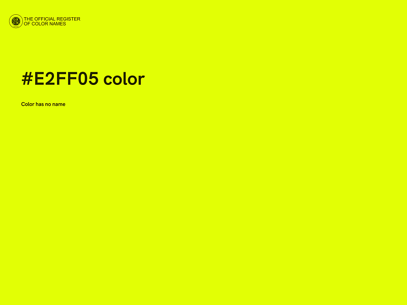 #E2FF05 color image