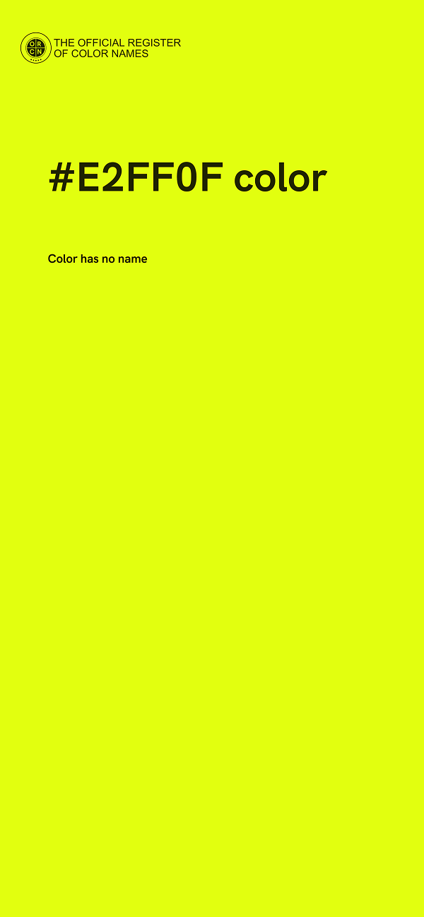 #E2FF0F color image