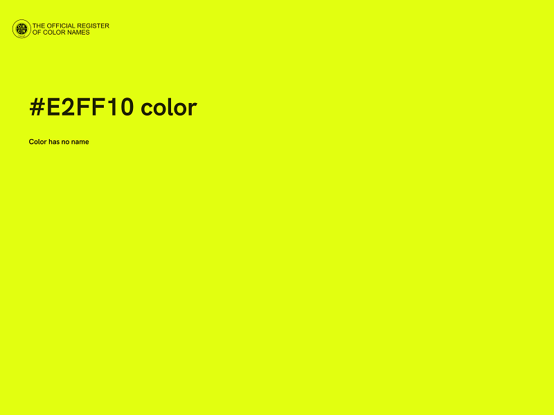 #E2FF10 color image