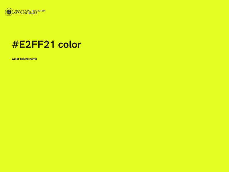 #E2FF21 color image