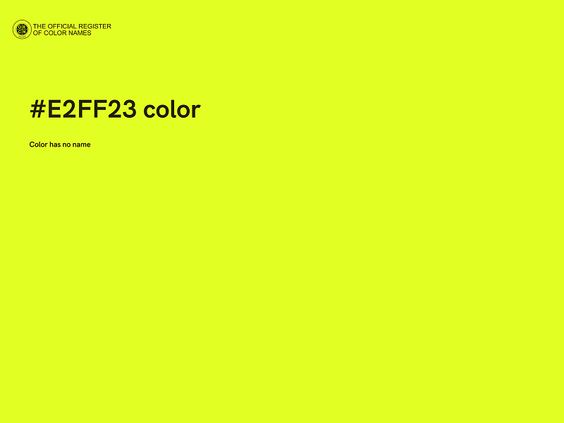 #E2FF23 color image