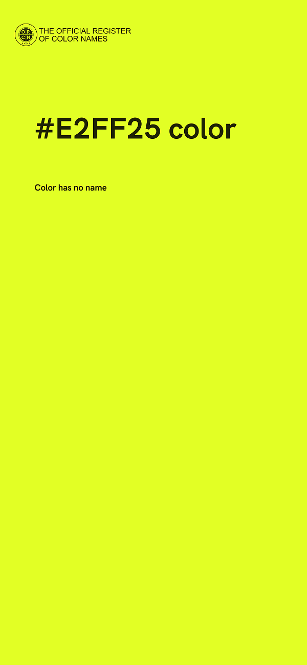 #E2FF25 color image