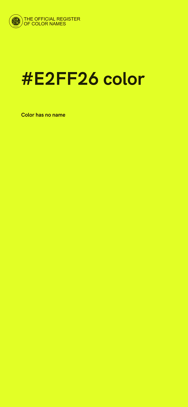 #E2FF26 color image