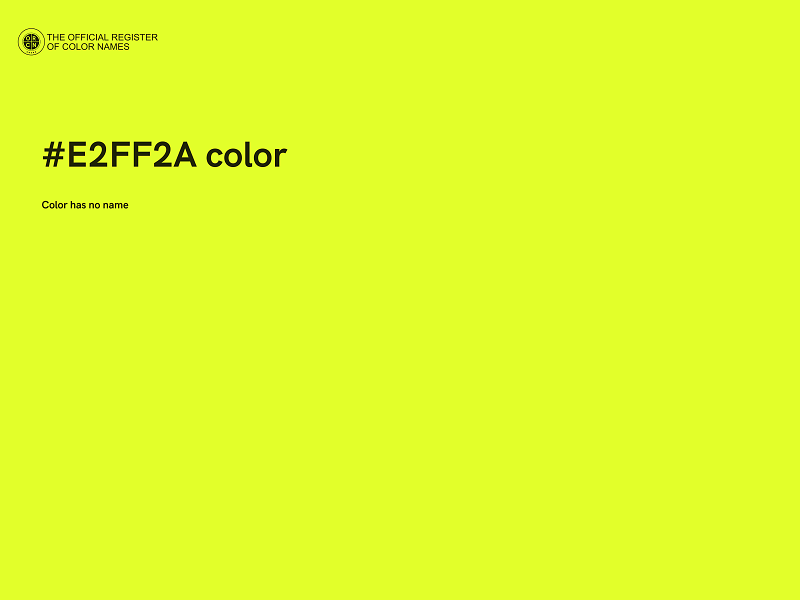 #E2FF2A color image