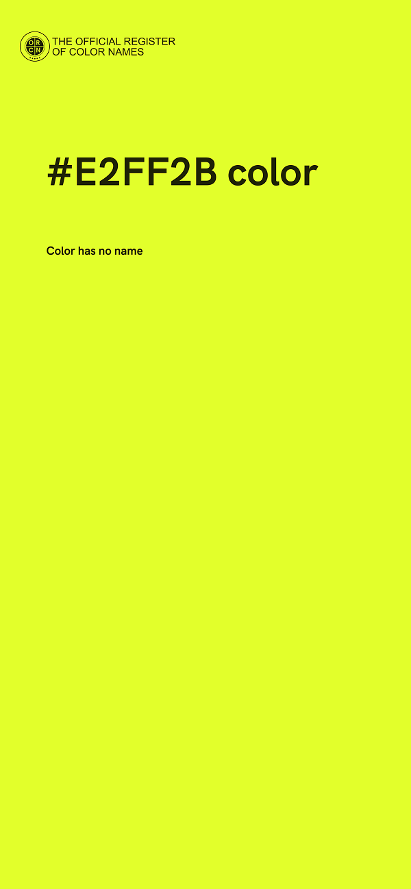 #E2FF2B color image