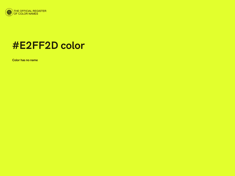 #E2FF2D color image