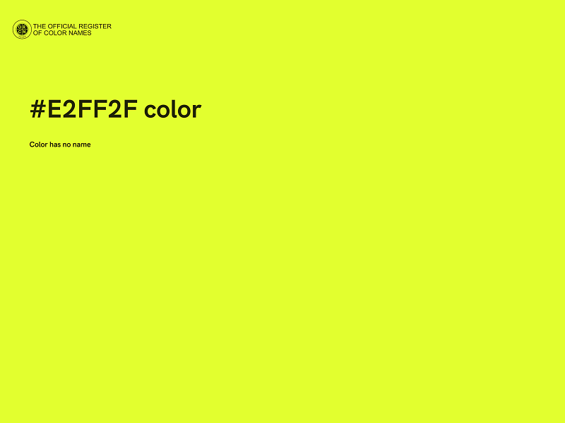 #E2FF2F color image