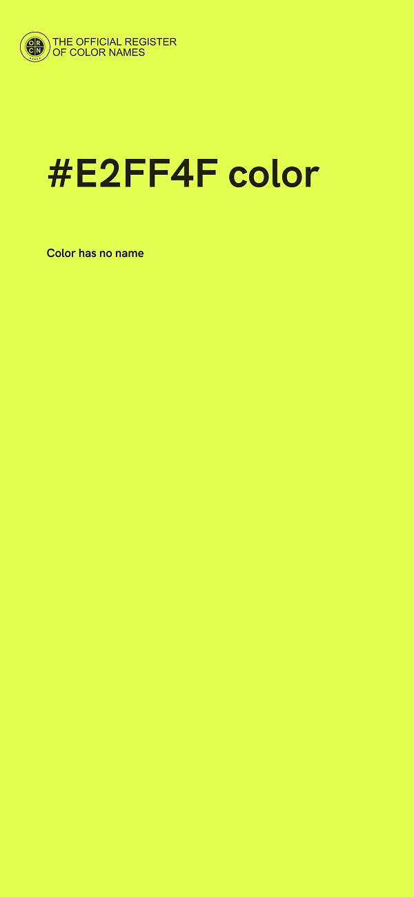 #E2FF4F color image