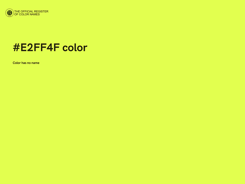 #E2FF4F color image