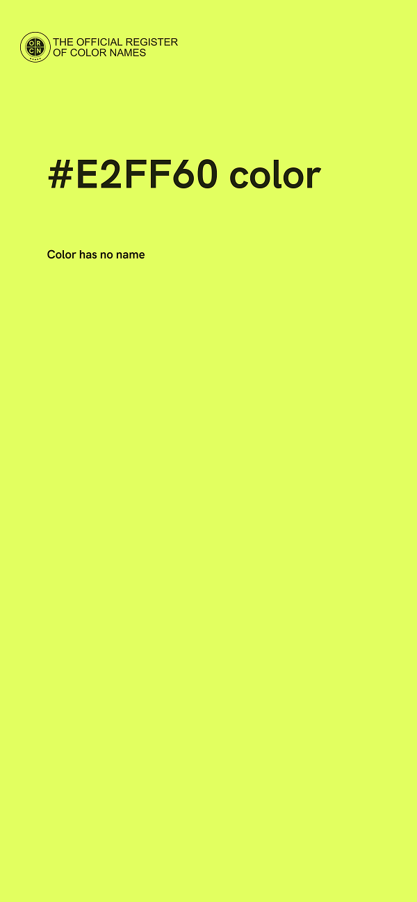#E2FF60 color image