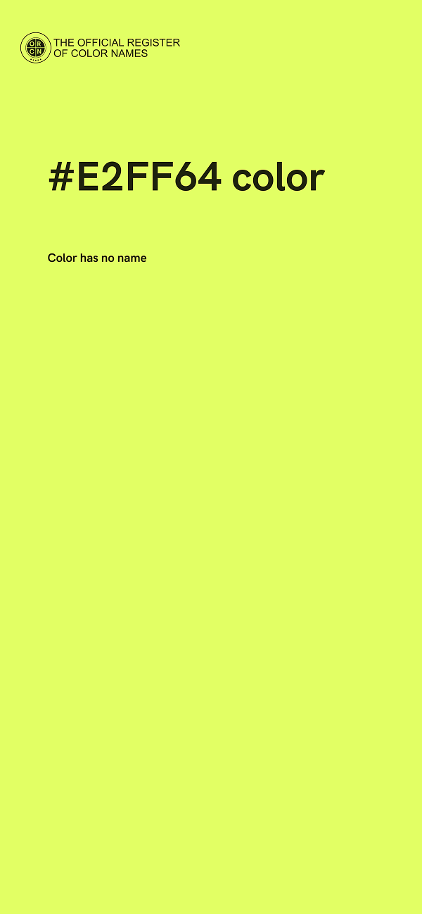 #E2FF64 color image