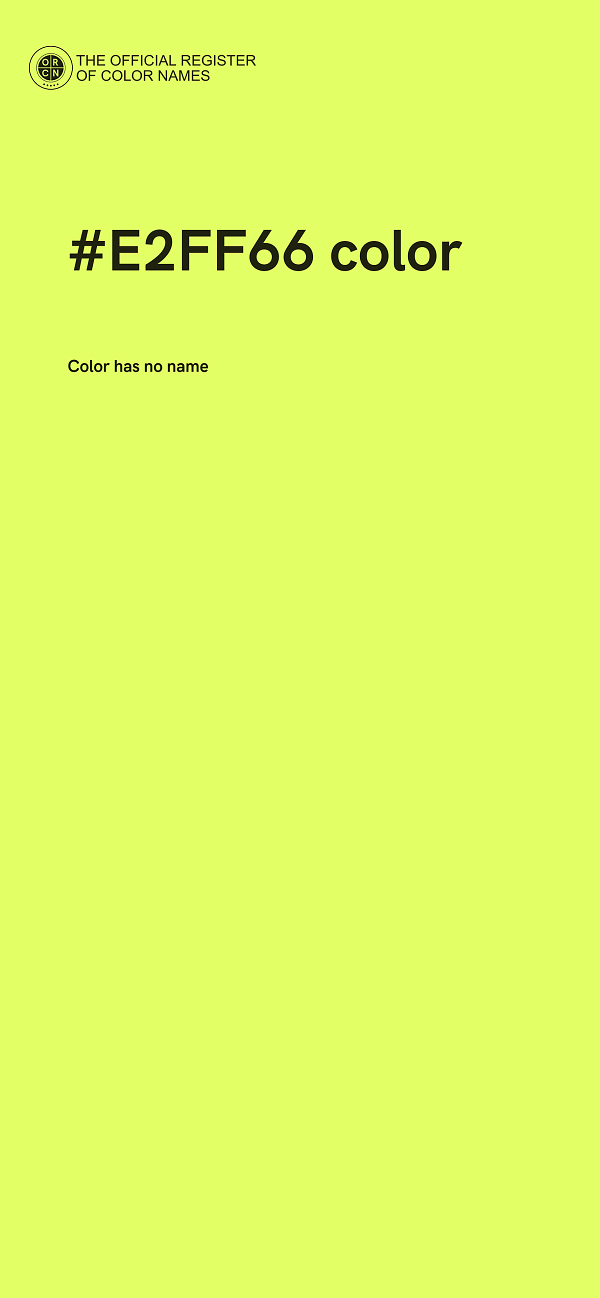 #E2FF66 color image