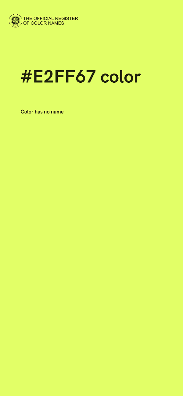 #E2FF67 color image