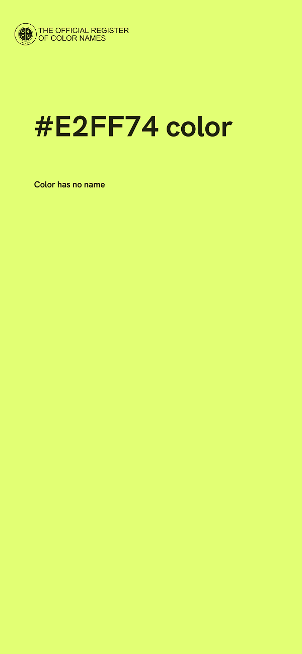 #E2FF74 color image