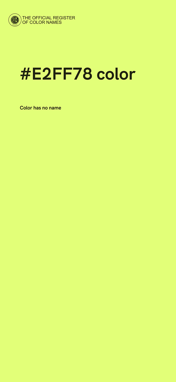 #E2FF78 color image
