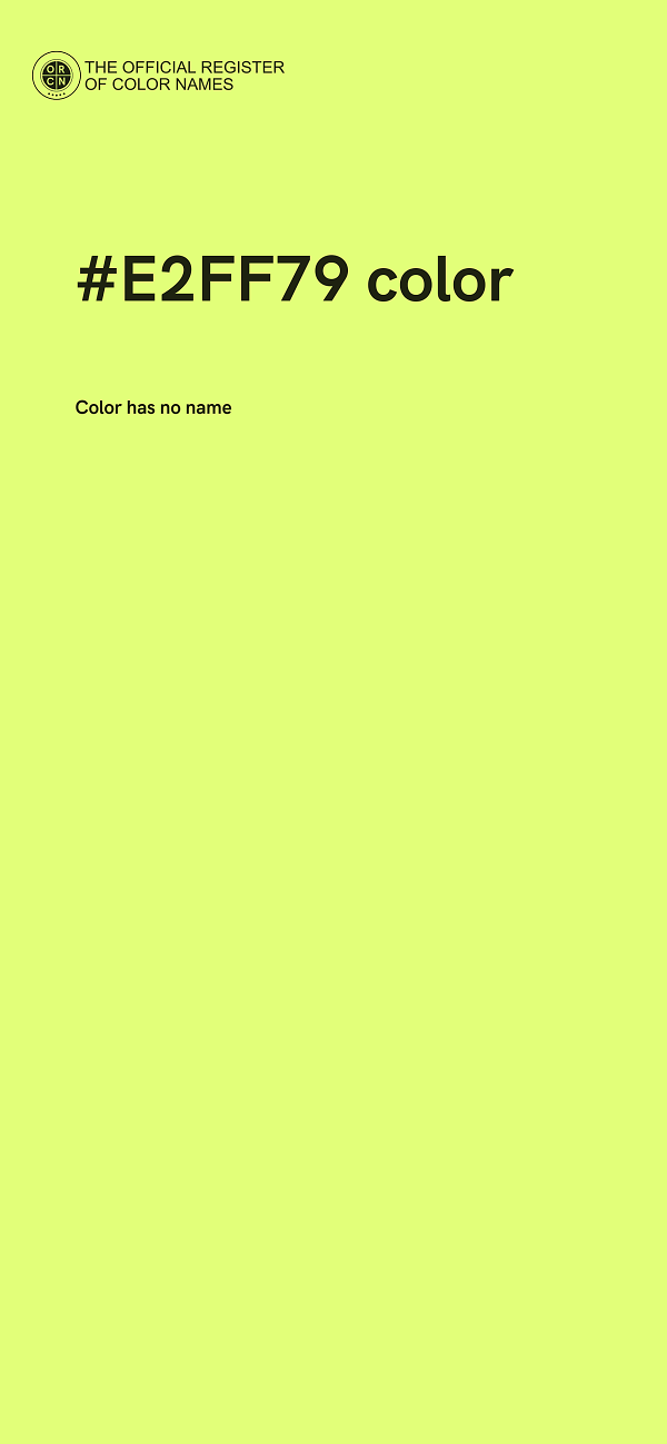 #E2FF79 color image