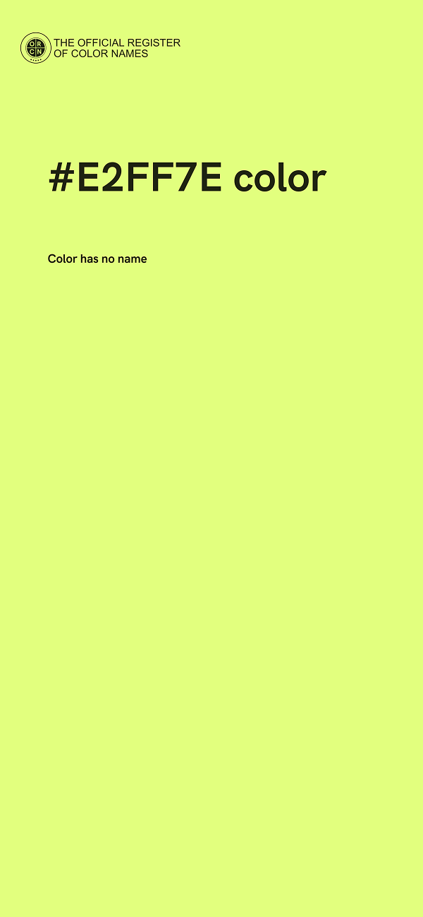 #E2FF7E color image