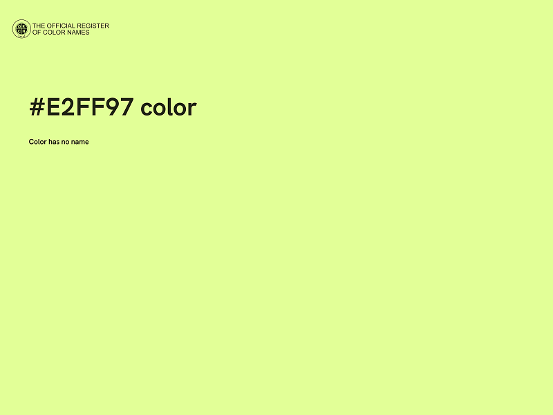 #E2FF97 color image