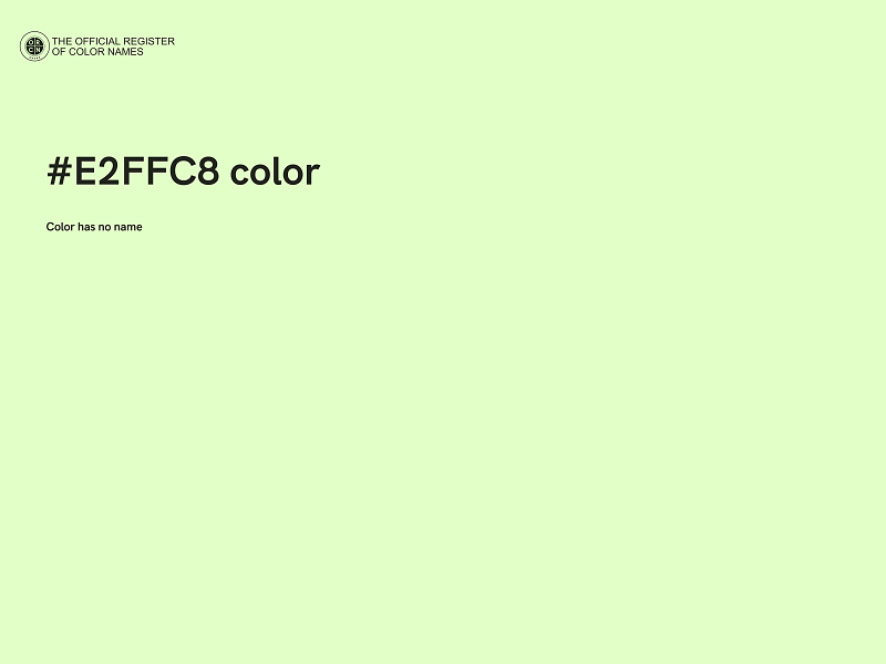 #E2FFC8 color image