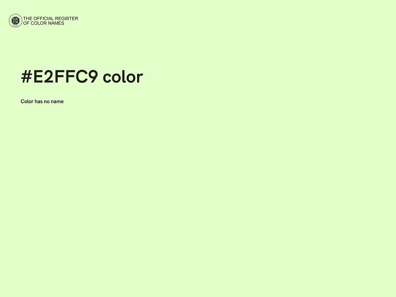 #E2FFC9 color image