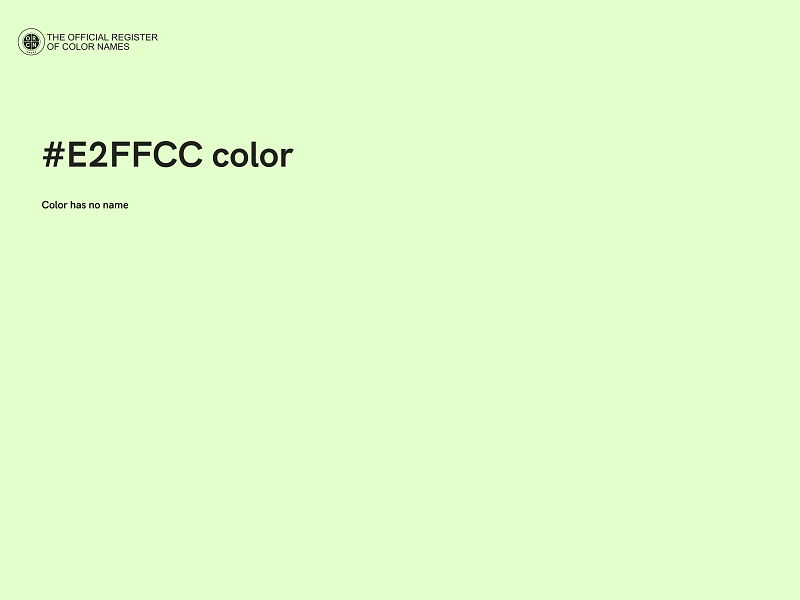 #E2FFCC color image