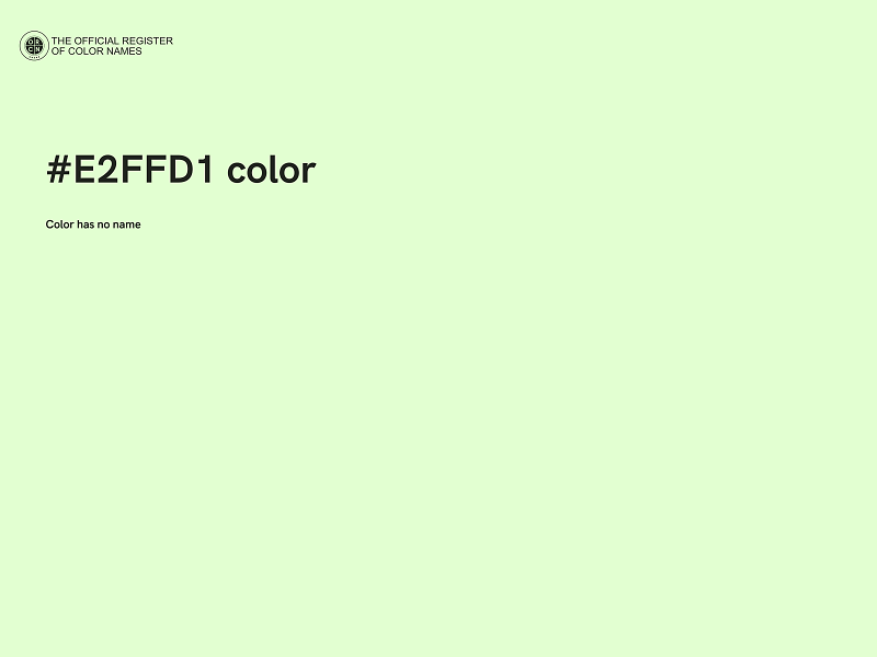 #E2FFD1 color image
