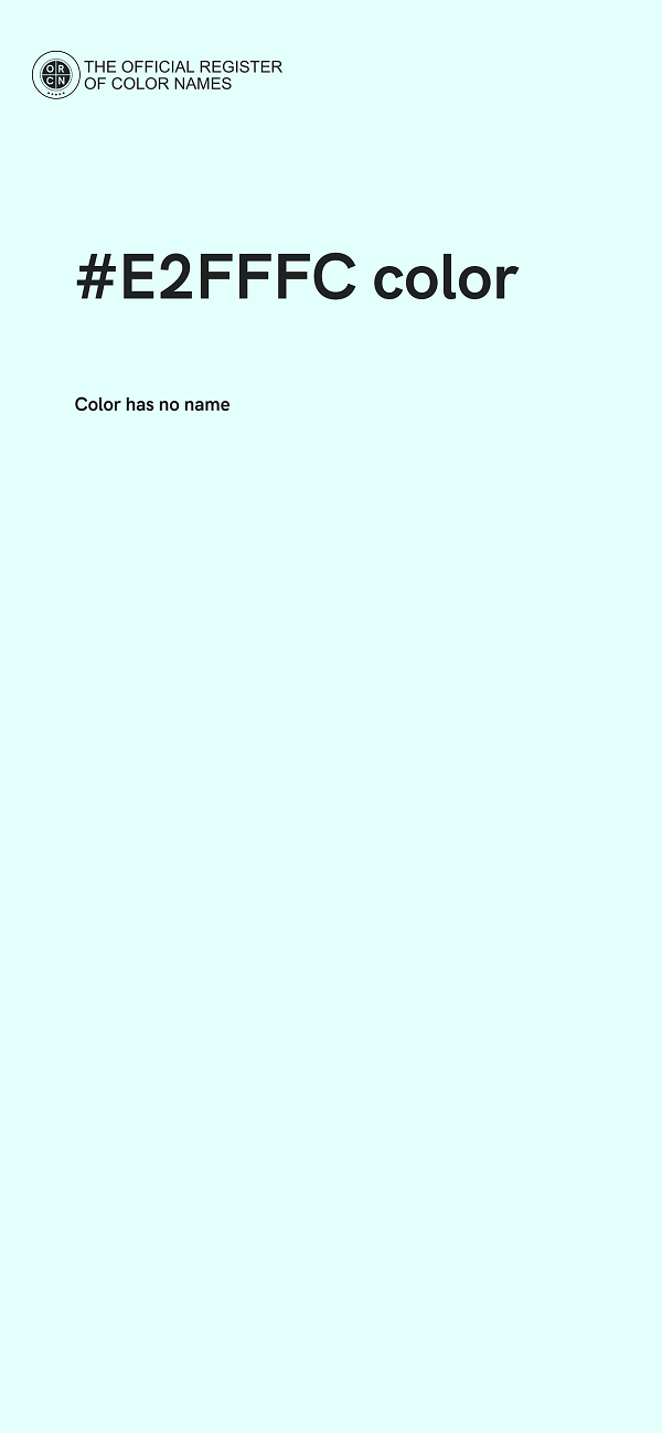 #E2FFFC color image