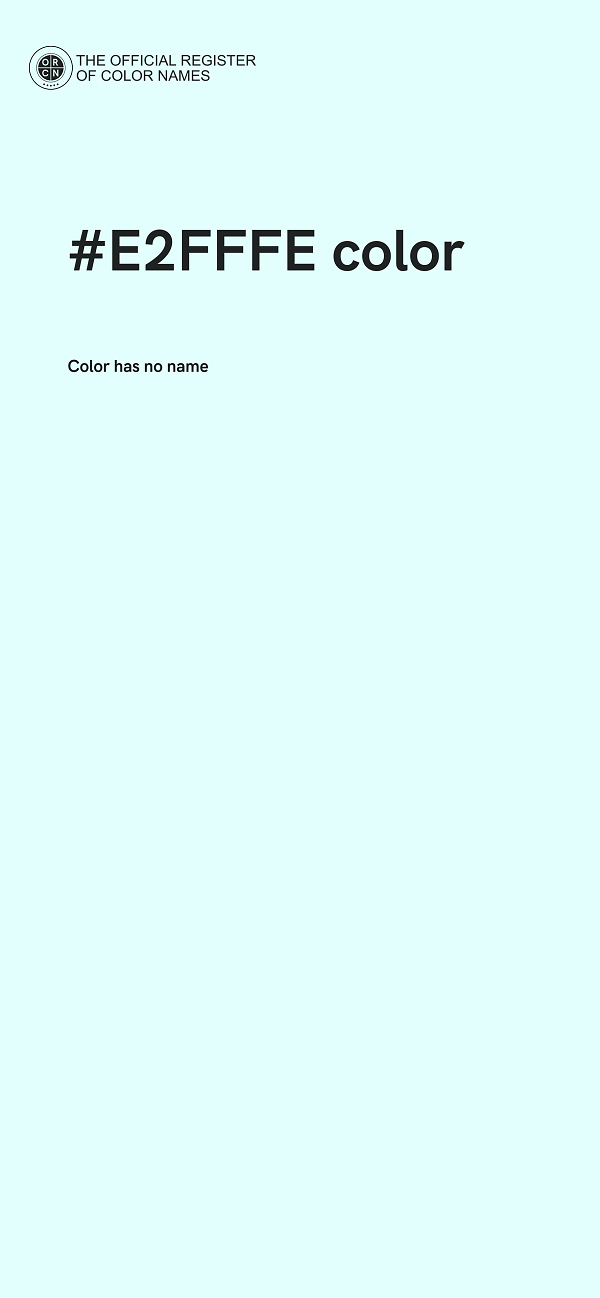 #E2FFFE color image