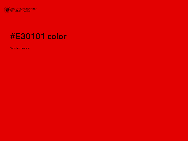 #E30101 color image