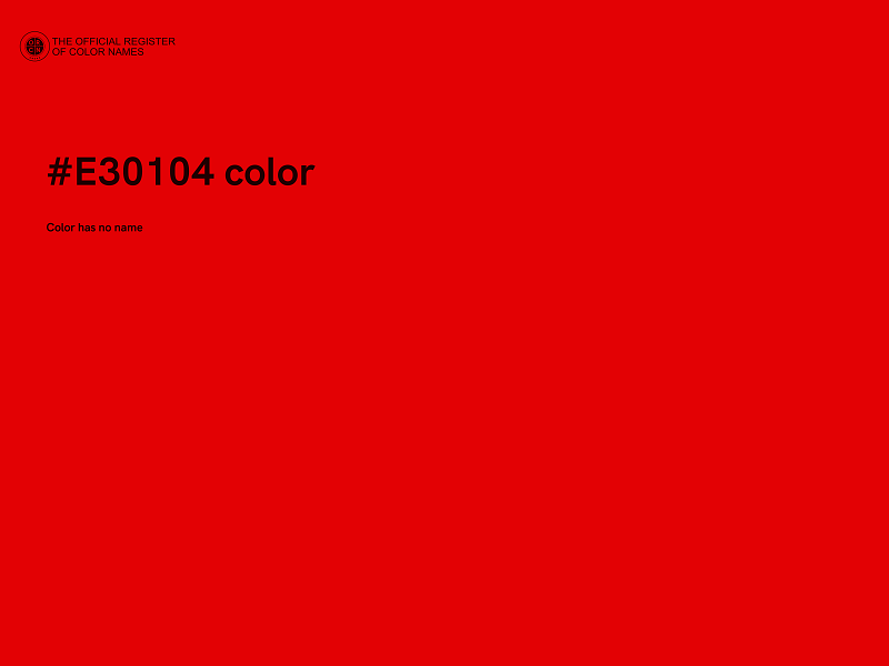 #E30104 color image