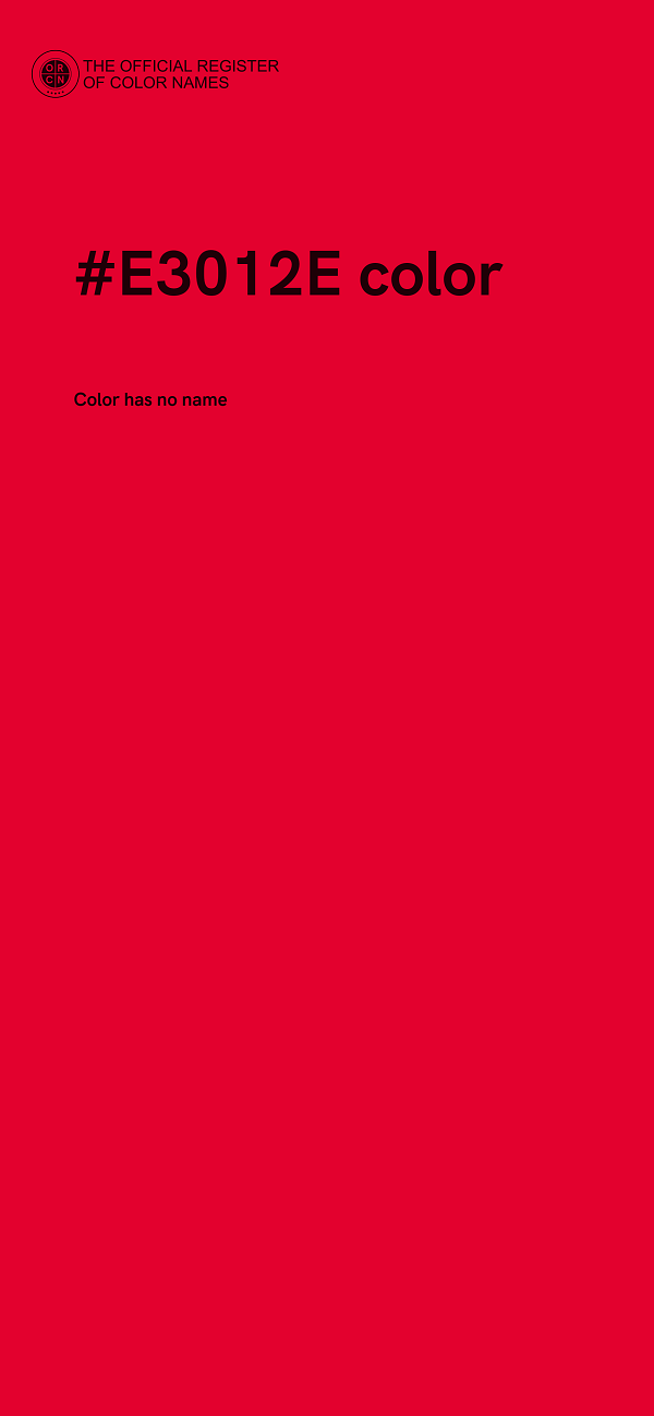 #E3012E color image