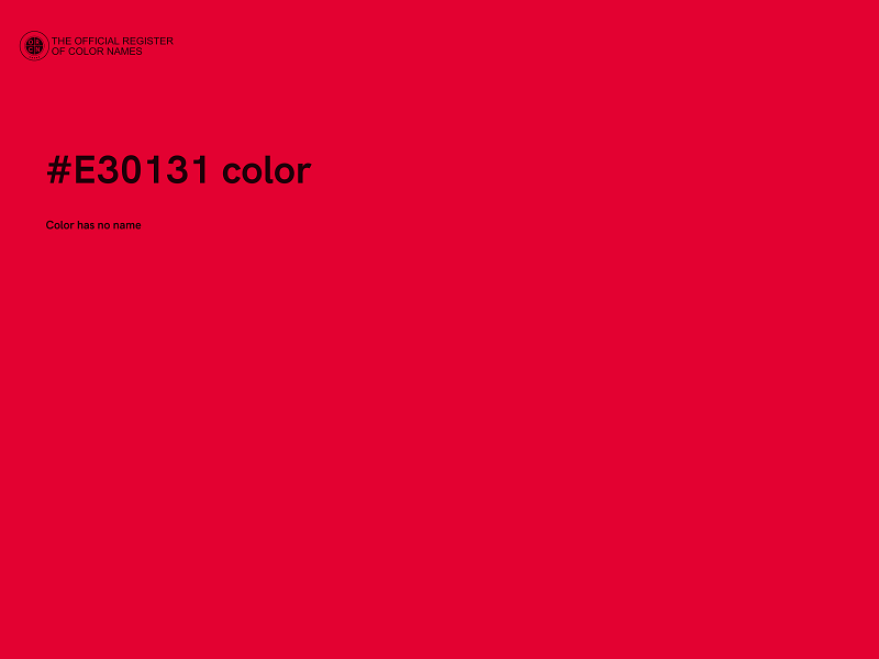 #E30131 color image