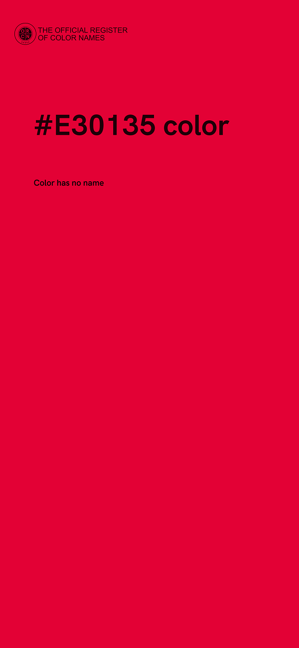 #E30135 color image