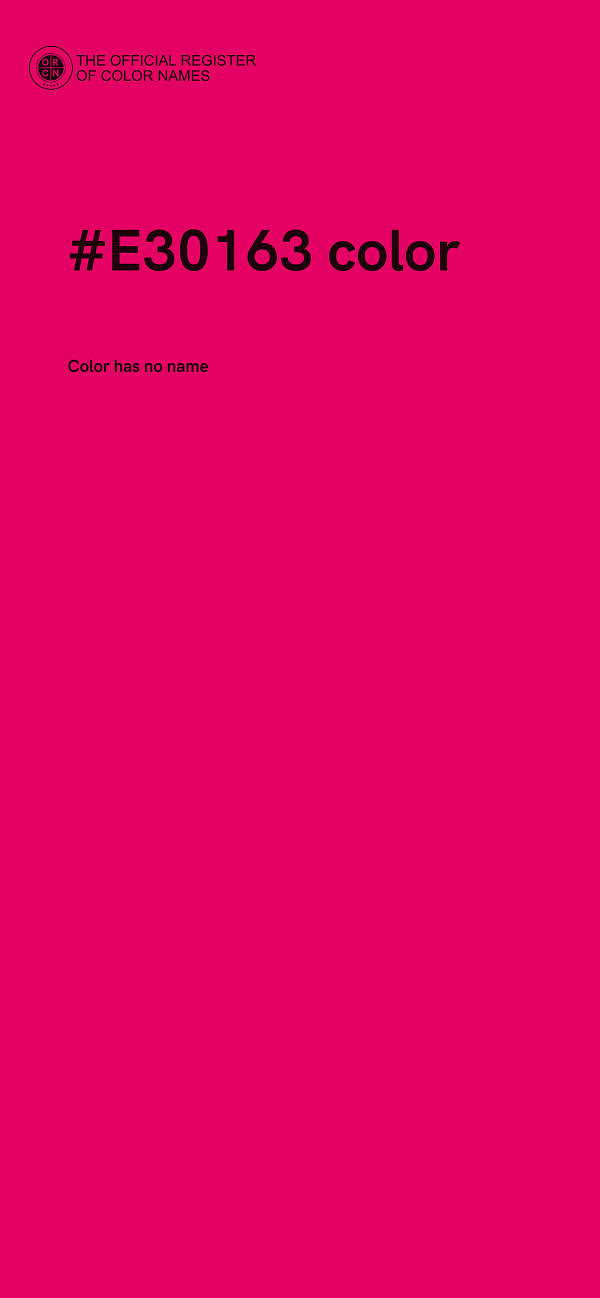 #E30163 color image