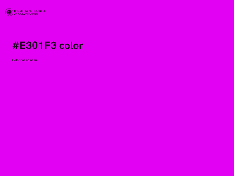 #E301F3 color image