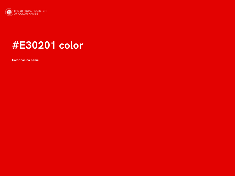 #E30201 color image