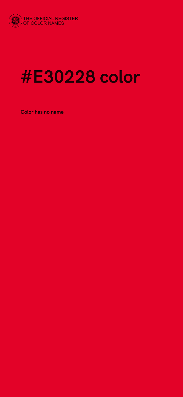 #E30228 color image