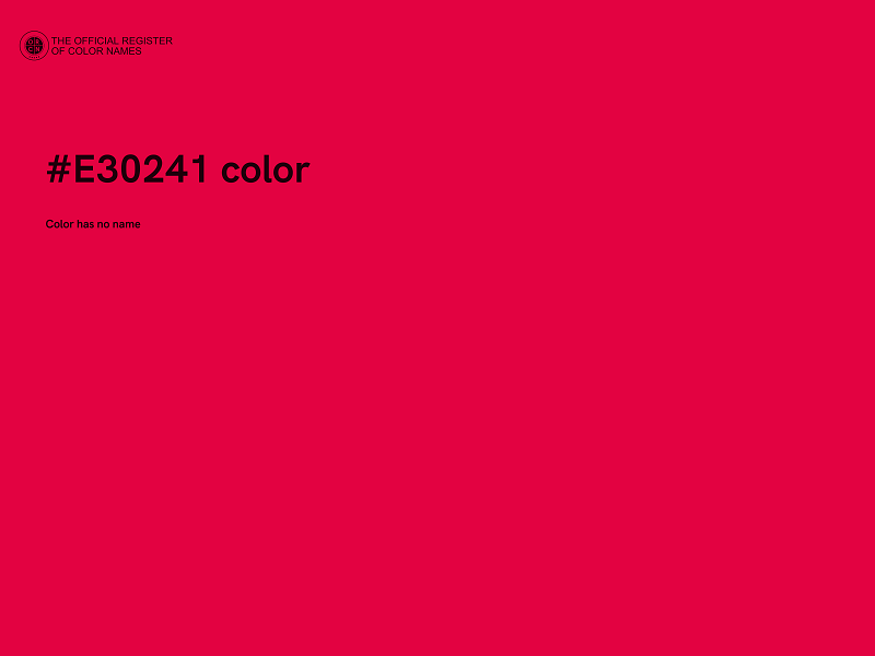 #E30241 color image