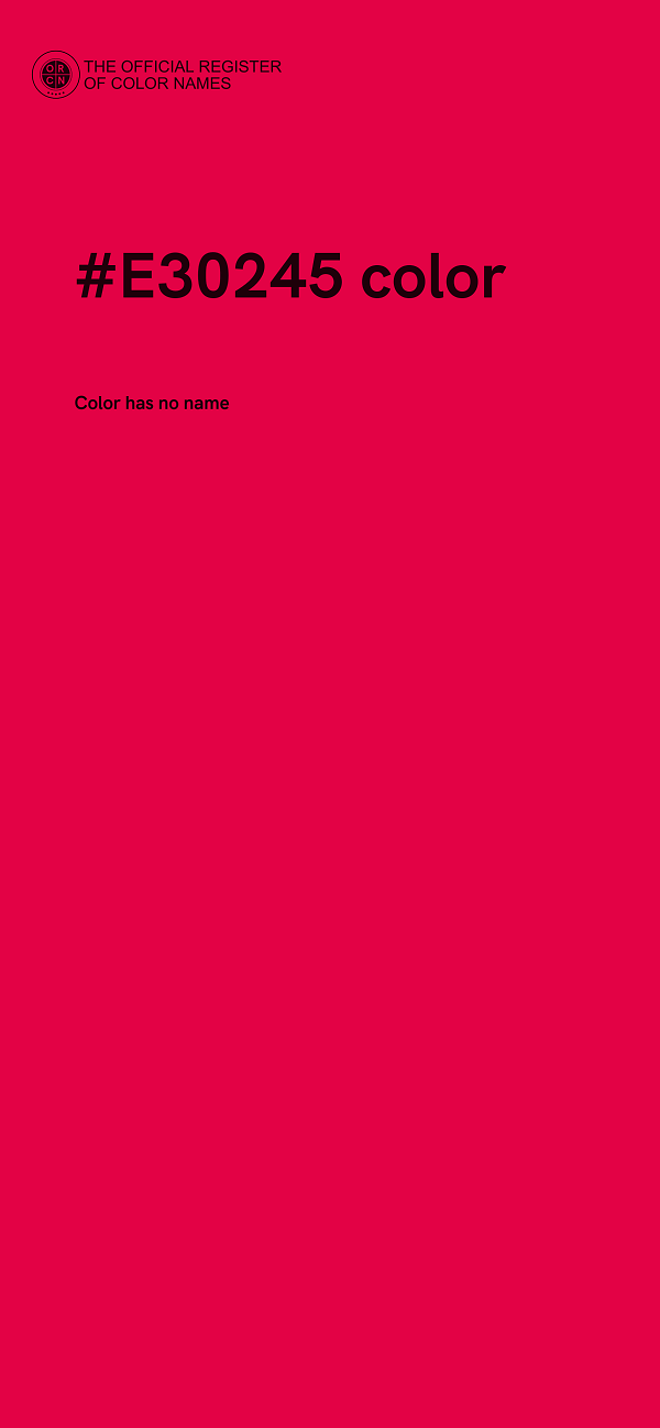 #E30245 color image