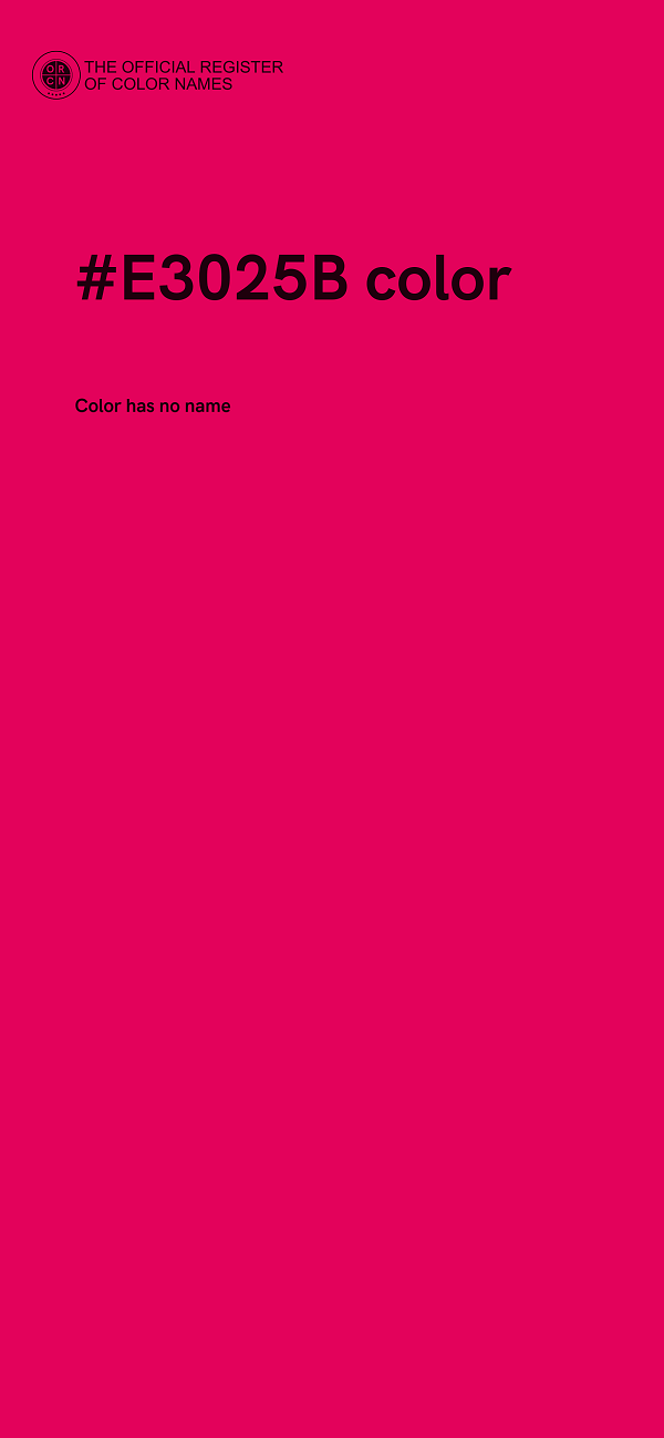 #E3025B color image