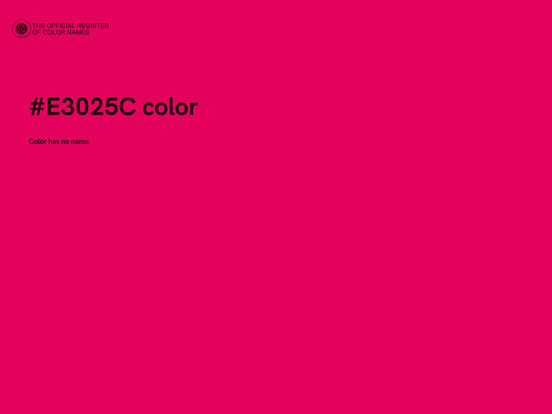 #E3025C color image