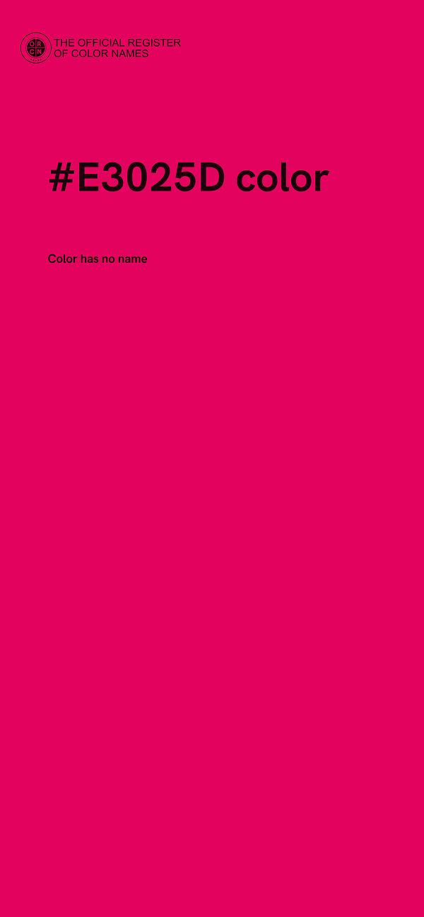 #E3025D color image