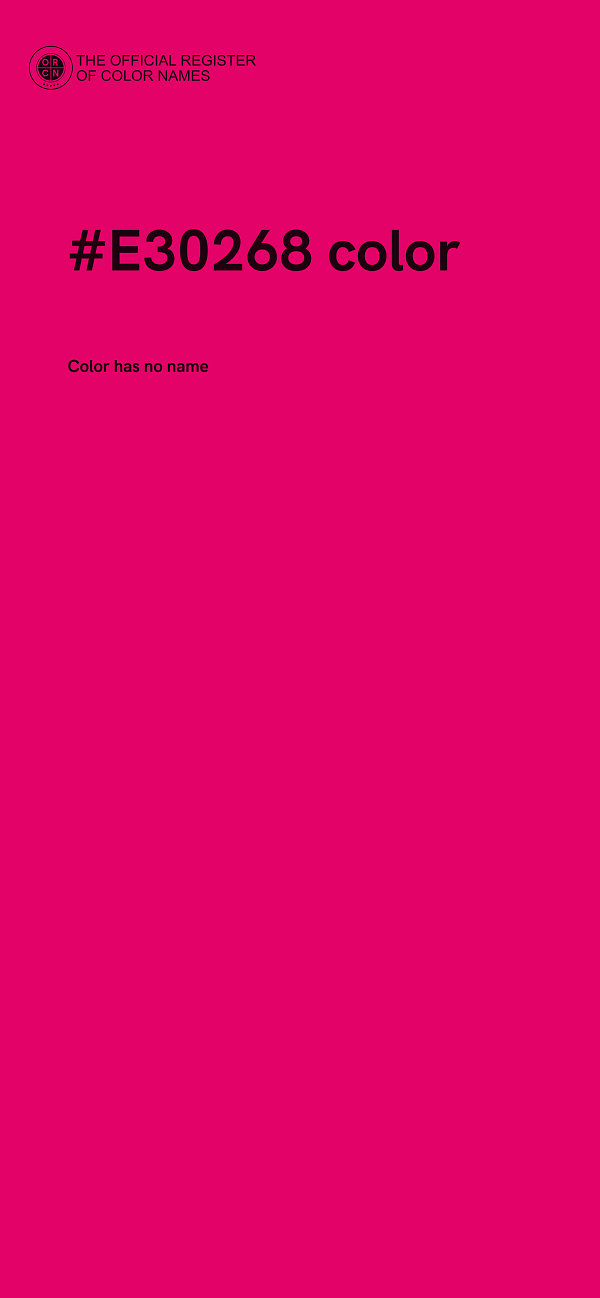 #E30268 color image