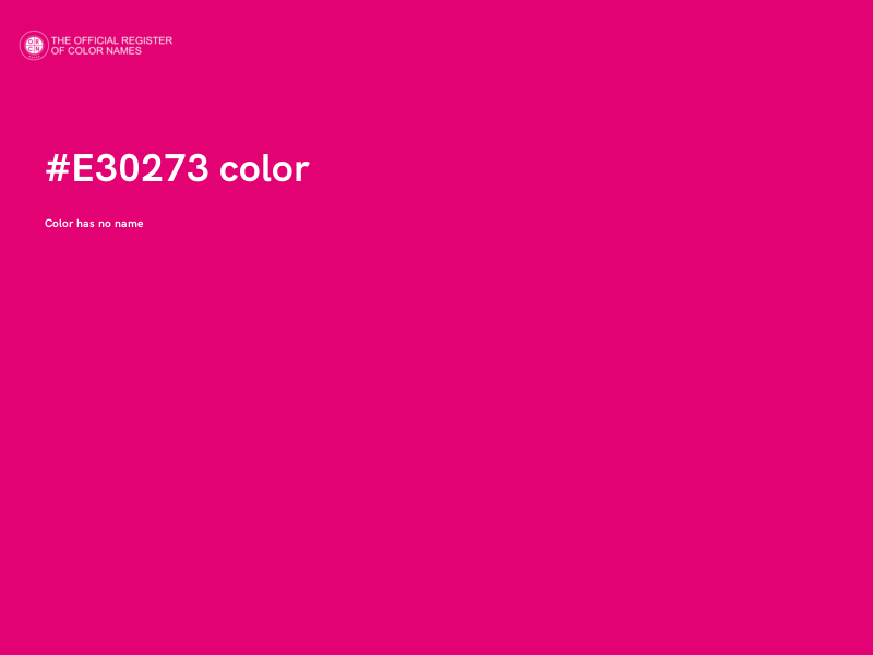 #E30273 color image