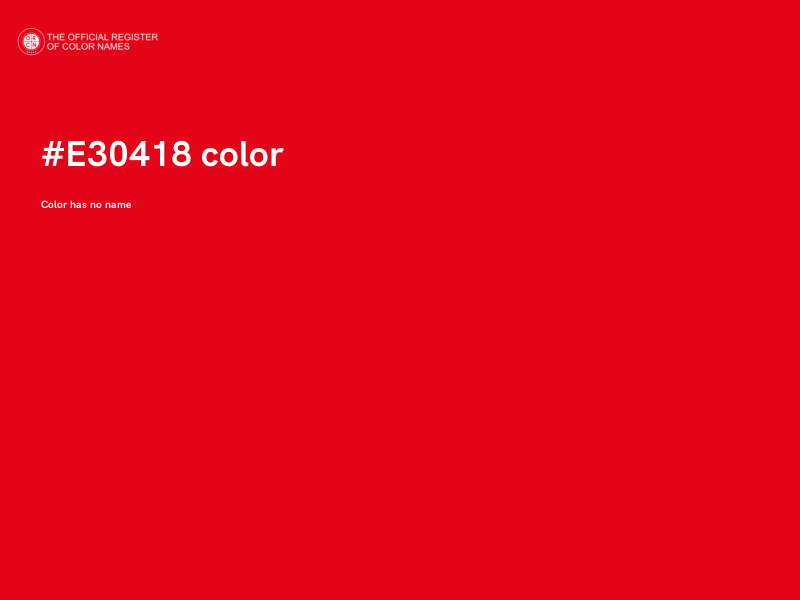 #E30418 color image