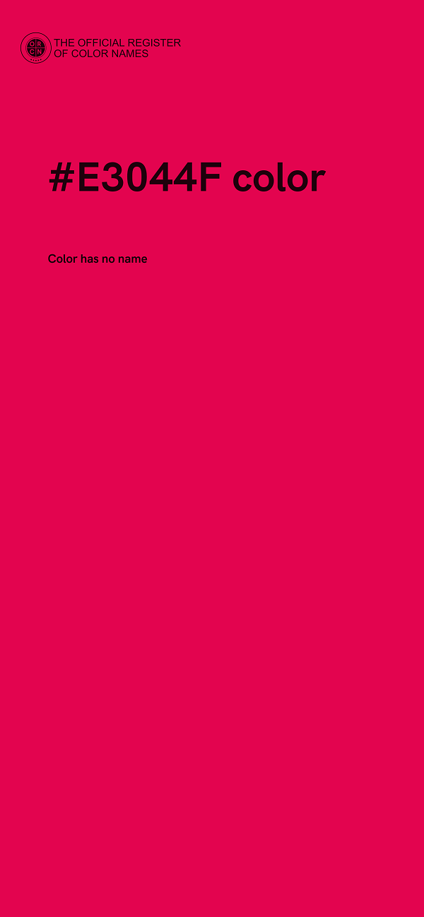#E3044F color image