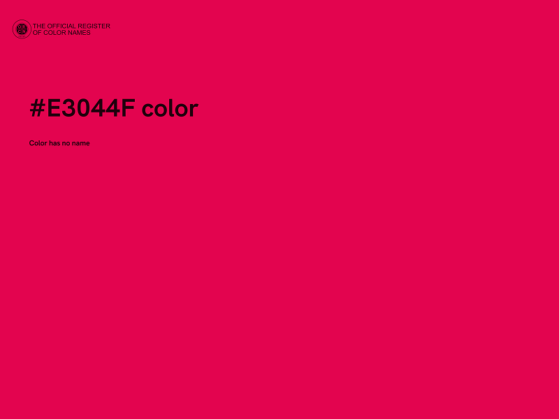 #E3044F color image