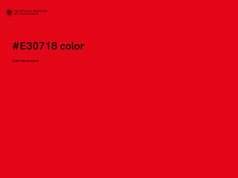 #E30718 color image